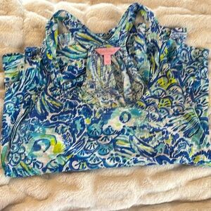 Lilly Pulitzer Cordelia Top in Blue Crush After Party Style 24299